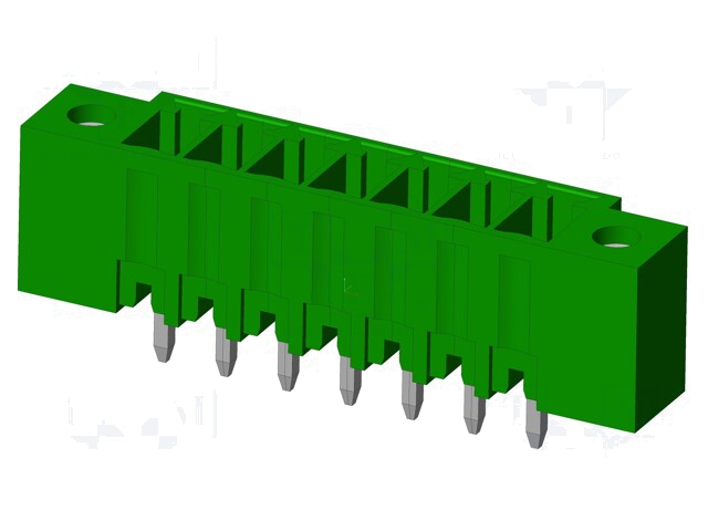 Connector: ontkoppelbare terminal strip; contact; mannelijk Connector: ontkoppelbare terminal strip; contact; mannelijk